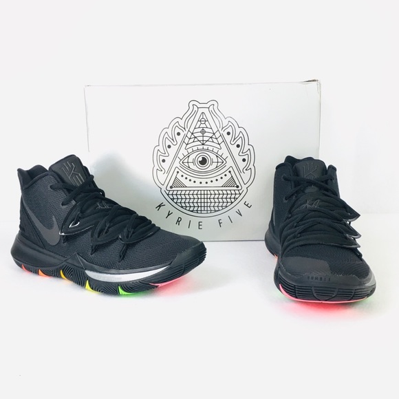 NIKE KYRIE 5 “BLACK RAINBOW SOLES” - Picture 6 of 8